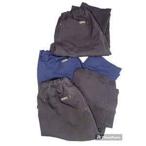 FIGS Scrubs Pants Lot (3) Women’s Threads for Threads Lightweight XS Gray Blue